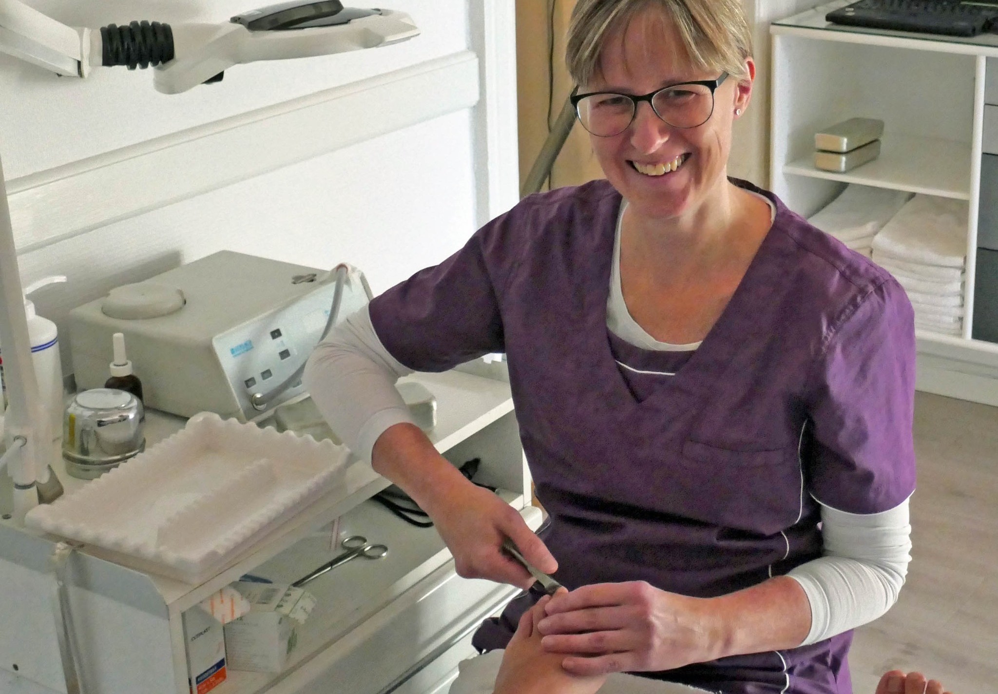 Behandling i Klinik for Fodterapi Hammel